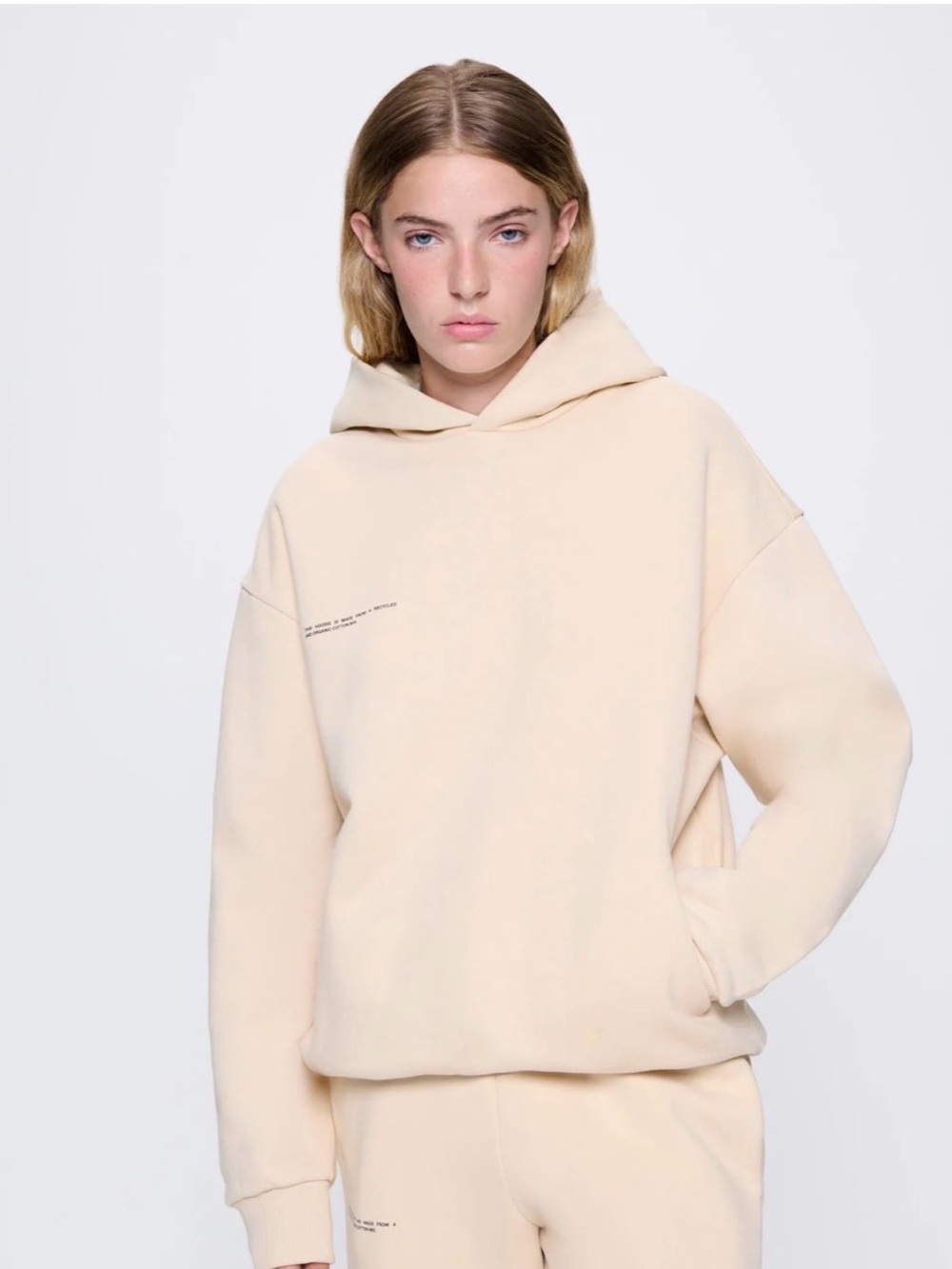 PANGAIA WOMENS 365 HEAVYWEIGHT HOODIE - SAND